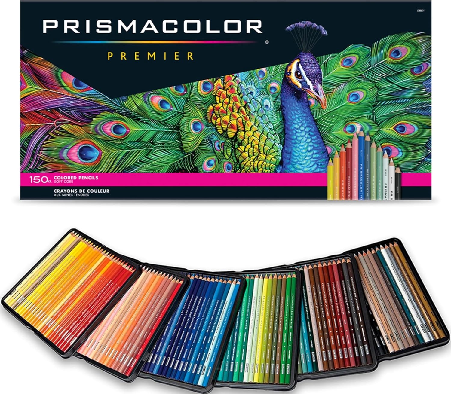 Artist Coloured Pencils — 150 Colours, Soft Core Assorted
