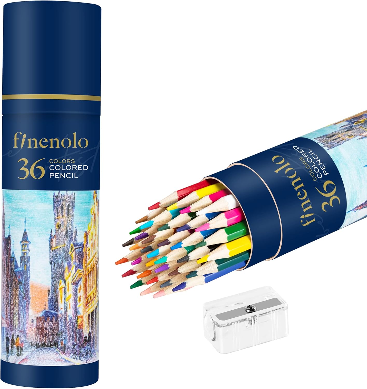 Coloured Pencils — 36 Pack, Soft Core for Drawing and Colouring