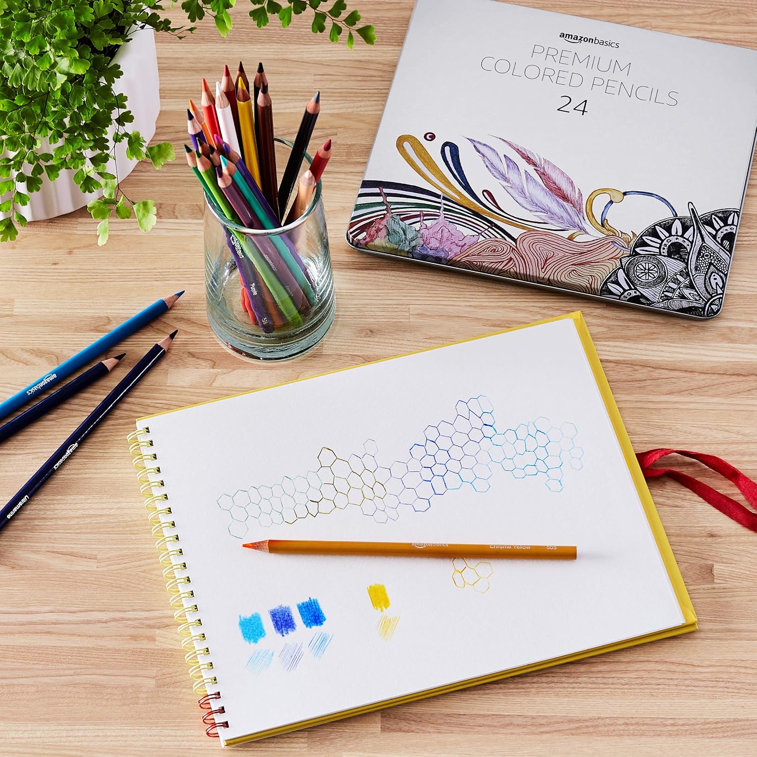 Coloured Pencils — 72 Count, Soft Core for Colouring and Drawing