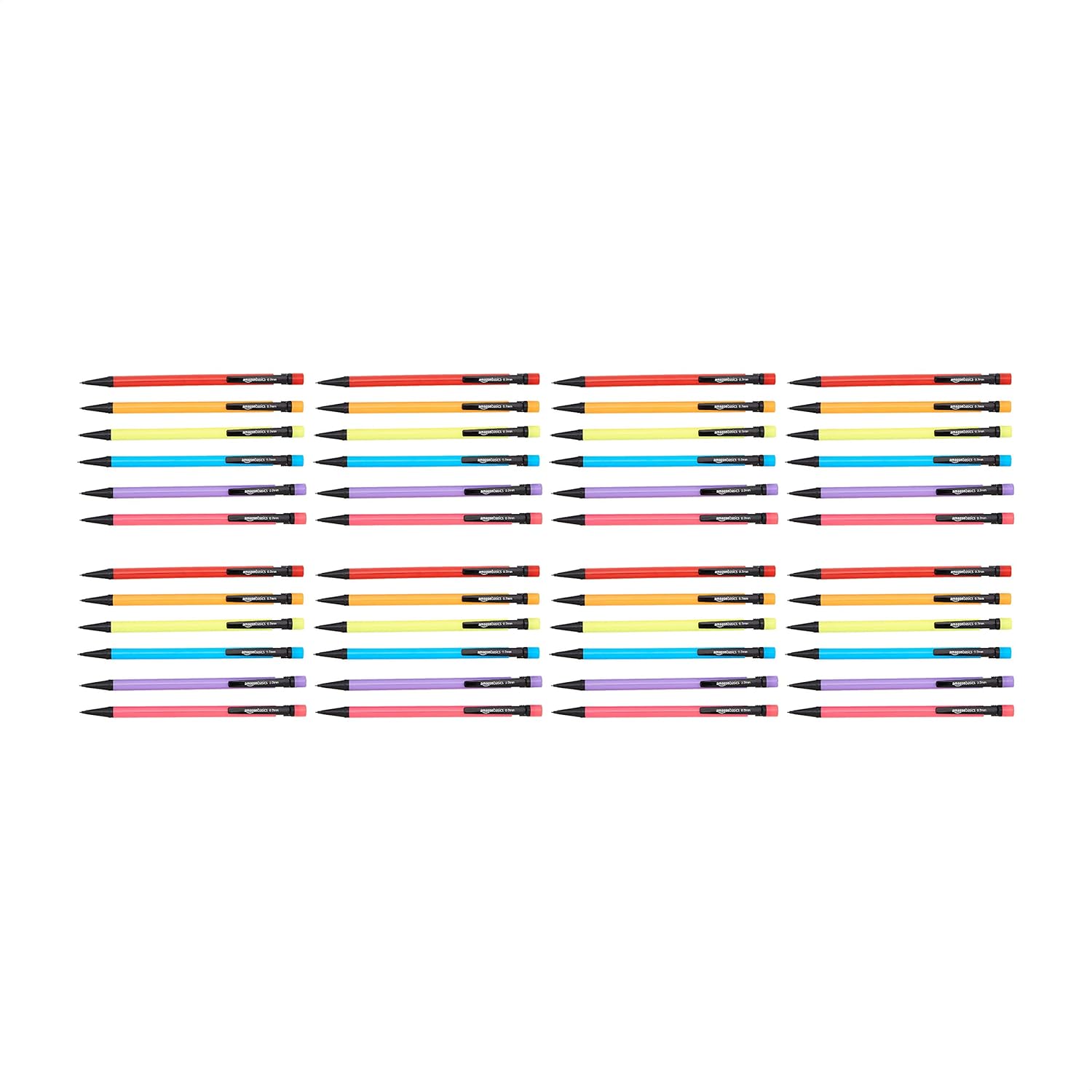 Mechanical Pencils 0.7 mm with Erasers — Multipack, Assorted Barrels